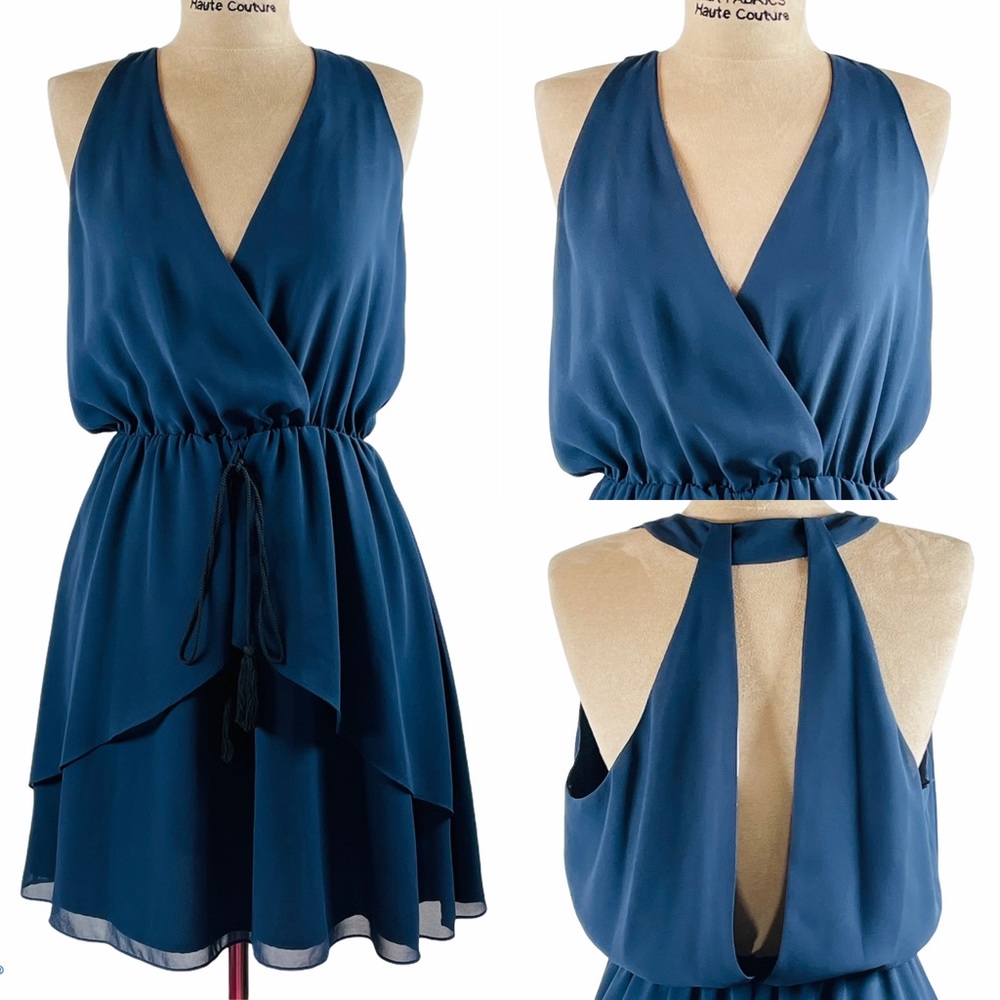 BCBG GENERAL Navy Blue Sleeveless Dress - Picture 5 of 9
